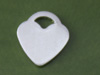 Tiny Heart Disc Stamp Charm Tag