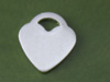 Small Heart Disc Blank Charm Tag