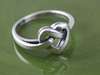 Knotted Heart Ring