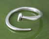 Religious Plain Nail Adjustable Ring