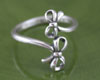Ribbon Bow Adjustable Ring