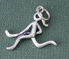 Sterling Silver Lacrosse Girl Player