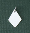 Sterling Silver Kite Shaped Tag Charm