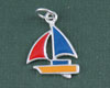 Enamel Sailboat Charm