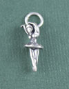Sterling Silver Small Ballerina Charm