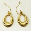 Gold Filled Dangle Door Knocker Earrings