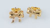 Gold Filled Ribbon Bow Earrings