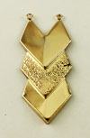 Gold Filled Stacked Triangle Link Connector