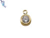 4mm Gold Filled CZ Drop Charm