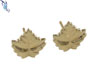 Gold Filled Maple Leaf Earrings, post earrings, stud earrings