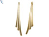 Gold Filled Single Piece Fringe Earrings, sterling silver, rose gold filled