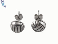 8mm Soccer Ball Earrings