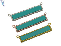 Rectangular Turquoise Link Connector