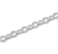 Silver Oval Link