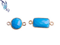 Turquoise Gemstone Connector