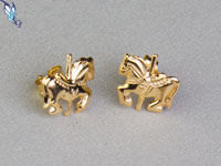 Horse Carousel Stud Earrings