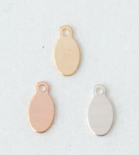Tiny 9mm Oval Stamping Blank