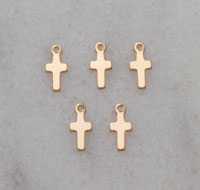 7mm Tiny Skinny Cross Pendant