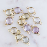 Quartz Gold Plated Link Connector