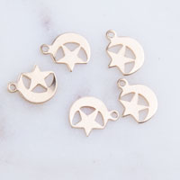 Moon and Star Charm