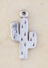 Sterling Silver Cactus Charm