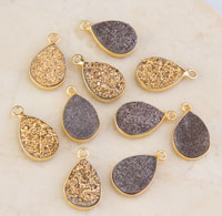 Druzy Teadrop Pendant
