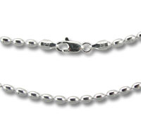 3mm Oval Bead(Rice) Necklace
