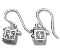 Silver Prayer Box Earrings