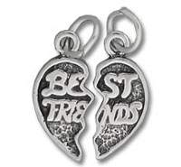 Small Best Friends Charm