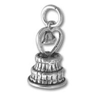 Wedding Cake with Bells Charm