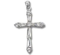 CZ Cross Pendant