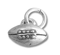 Sterling Silver Football Charm