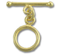 Plain Vermeil Toggle