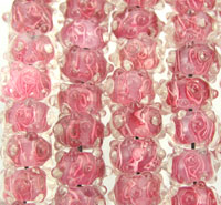 Clear Lampwork Glass Beads