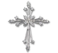 CZ Cross Pendant