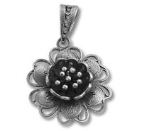 Silver Flower Pendant