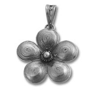 Silver Flower Pendant
