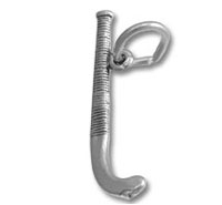 Sterling Silver Hockey Stick Charm
