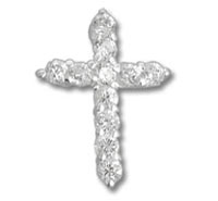 CZ Cross Pendant