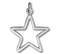 Silver Star Charm