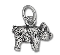 3D Pig Charm
