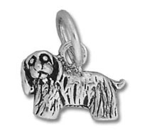 Wholesale Silver 3D Cocker Spaniel Dog Charm