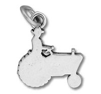 Farmer on Tractor Charm
