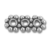Three Daisy Spacer Bead