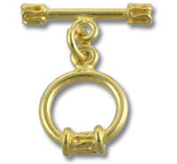 Vermeil Round Toggle