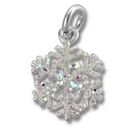 Sterling Silver Snowflake Charm