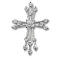 CZ Cross Pendant