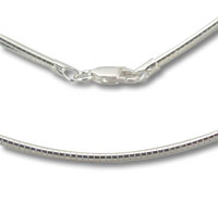 2mm Round Omega Chain
