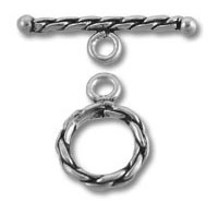 Silver 11mm Rope Toggle