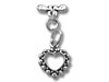 Tiny Beaded Heart Toggle